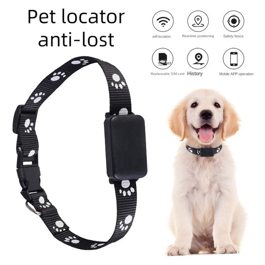 Waterproof GPS Pet Tracker Collar – Adjustable, Real-Time Location, Remote Tracking for Dogs & Cats
